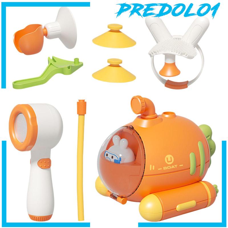 8Pcs Baby Bath Toys Interactive Electric Shower Head for Boys Holiday Gifts