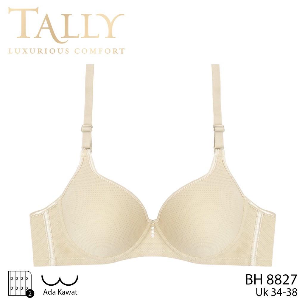 BH BRA 8827 TALLY - BRA KAWATS PORI BUSA TIPIS CUP B KAIT 2 BRA HARIAN SIZE 34 36 38 - BH TERLARIS - ARA98STORE