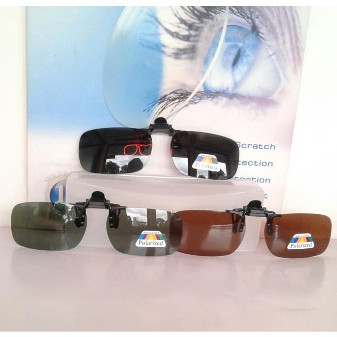 KACAMATA CLIP ON BL-BR/POLARIZED/CLIP ON JEPIT