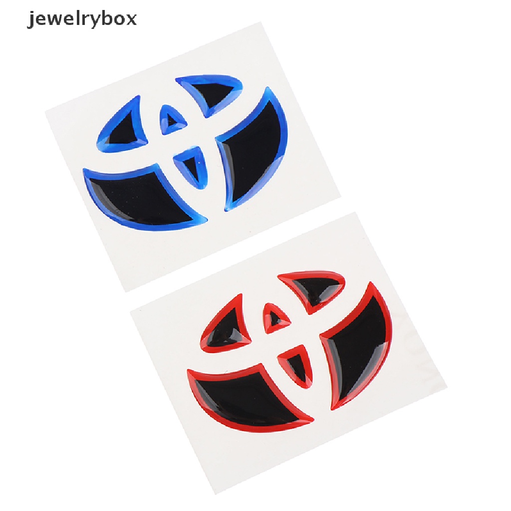(Box) Stiker Emblem / Badge Roda Depan / Belakang Mobil Untuk Toyota