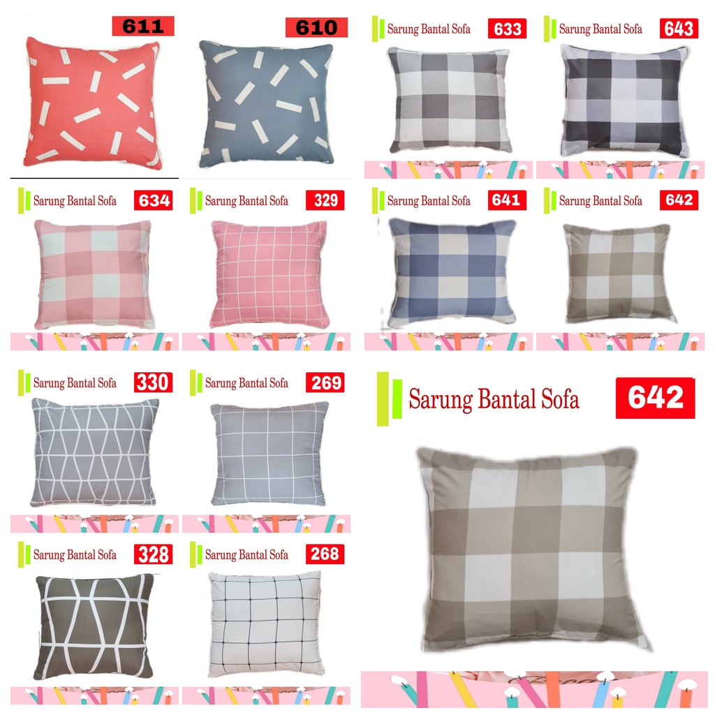SARUNG BANTAL SOFA/KURSI/MOBIL 60x60