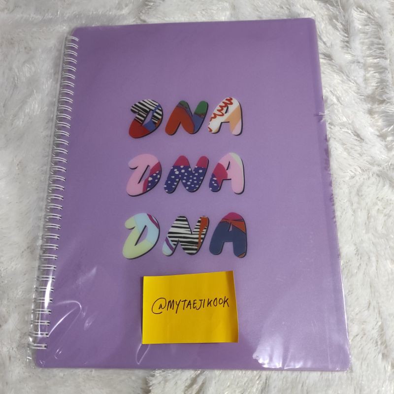 spring file holder official bts pop up store merch DNA notebook folder buku catatan diary