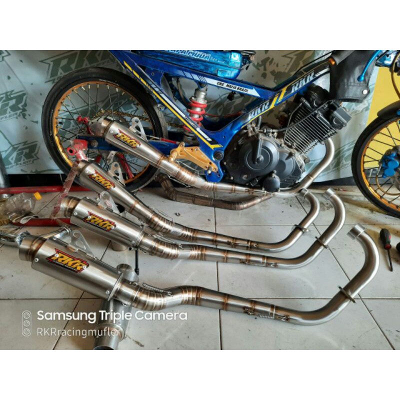 knalpot RKR racing muffler satria spek fu porting 155