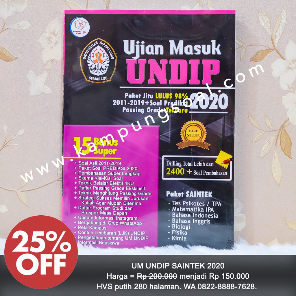 Um Undip Saintek 2020 Kampung Soal Shopee Indonesia