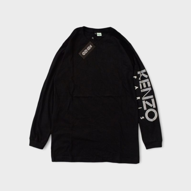 KAOS TSHIRT LENGAN PANJANG KENZO PARIS HITAM