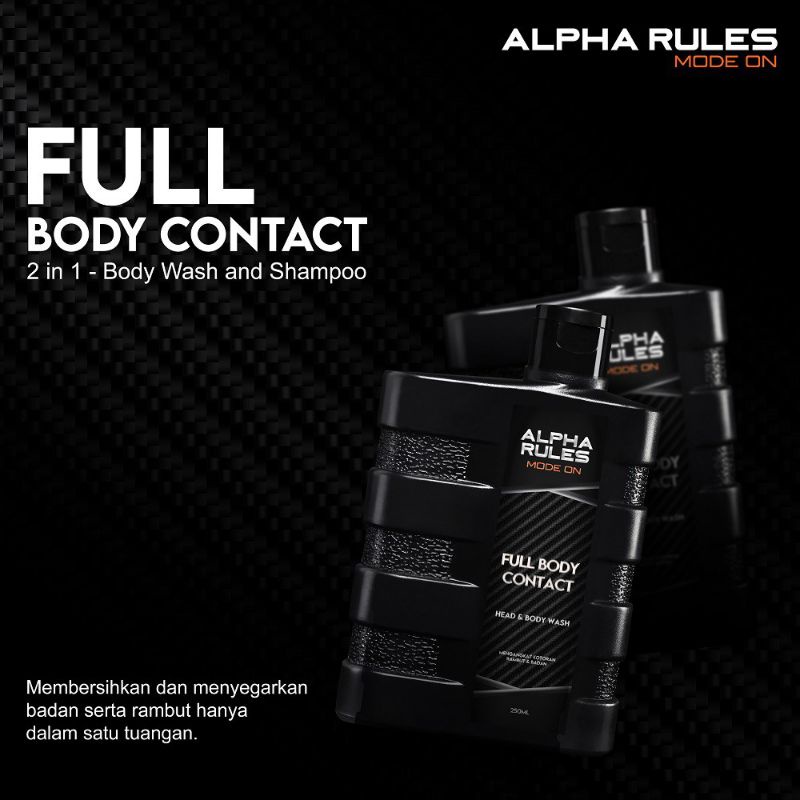 ALPHA RULES FULL BODY CONTACT HEAD&amp;BODY WASH