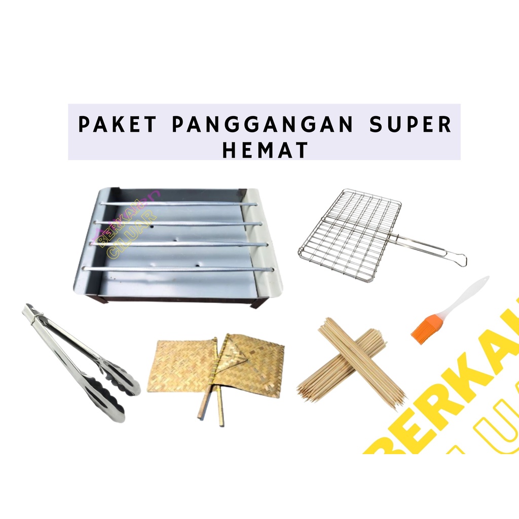 1 Set Bakaran Sate / Panggangan Ayam / Bakaran Ikan / Panggangan Sate Kotak