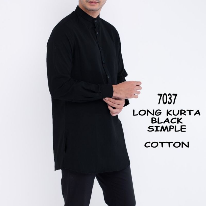 Kurta Pakistan Polos Pria Lengan Panjang