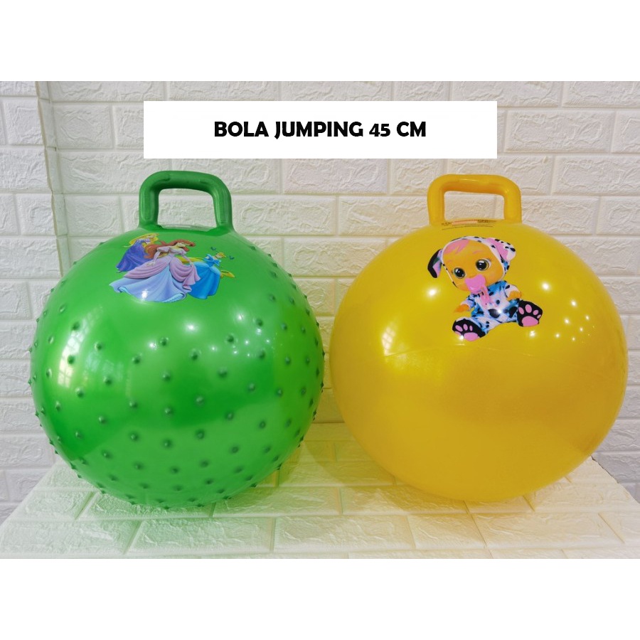 MAINAN BOLA LOMPAT JUMPING BALL HOP BALL BAHAN KARET TEBAL DAN ELASTIS WARNA WARNI MAINAN ANAK VA258