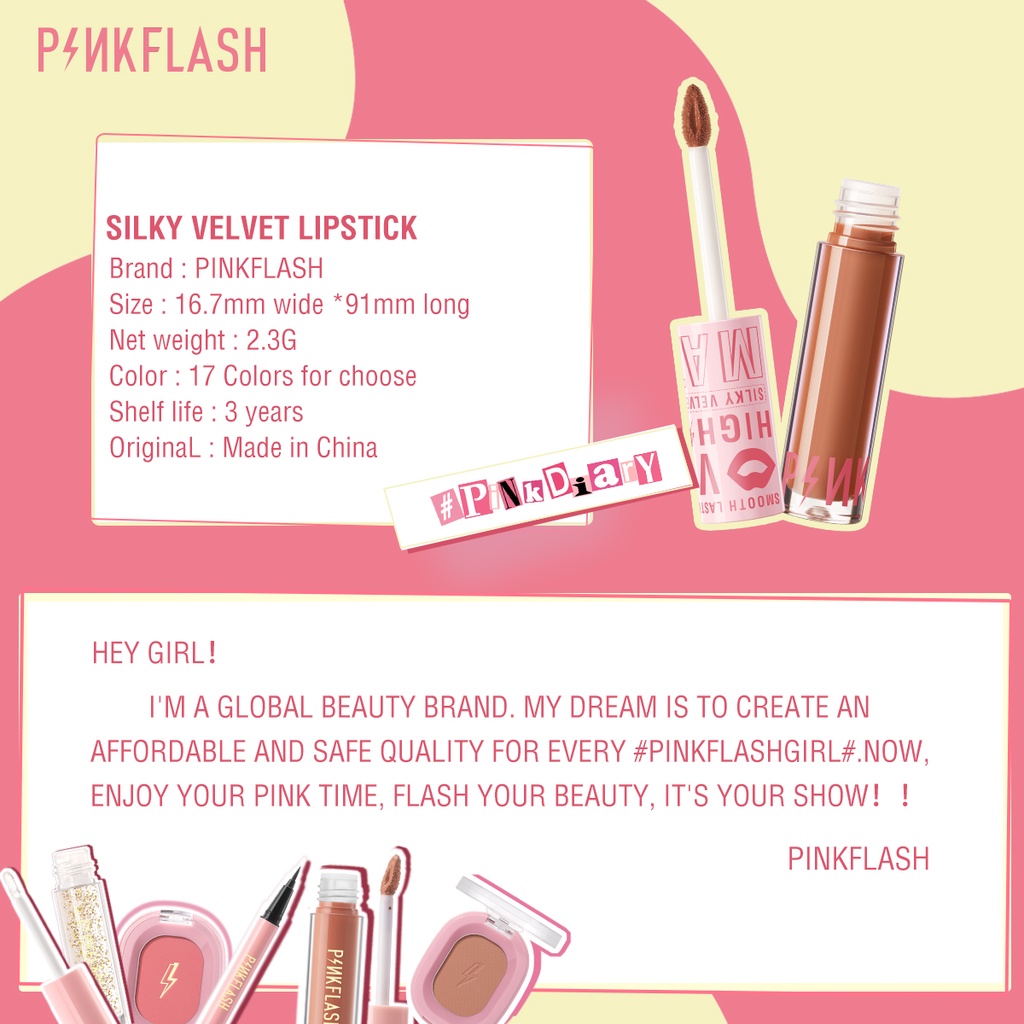 Pinkflash Pinkdiary Silky Velvet Lipstick Pinkflash Lip Velvet Pinkflash Lip Cream Pinkflash Lip Matte Pinkflash Lipstick Matte Pinkflash Lipstik Matte Pinkflash Lipstik Pink Flash Lipstick Pink Flash