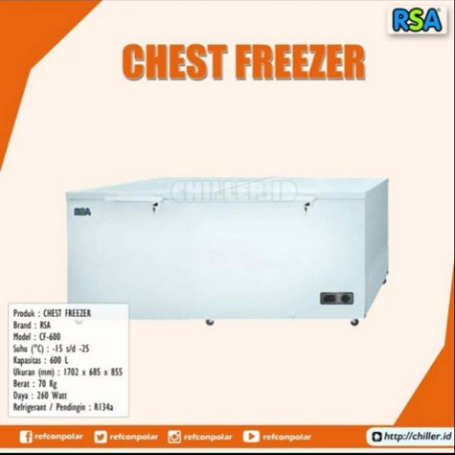 FREZZER RSA CF750 CHEST FREZZER BOX 750L
