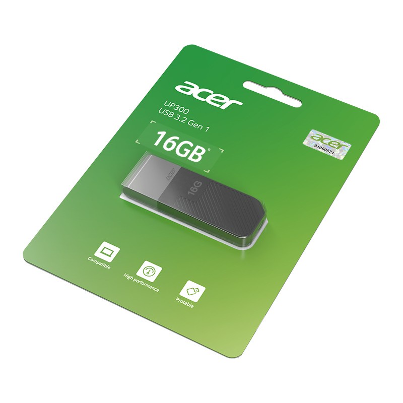 FLASHDISK USB ACER UP300 16GB GREEN / BLACK