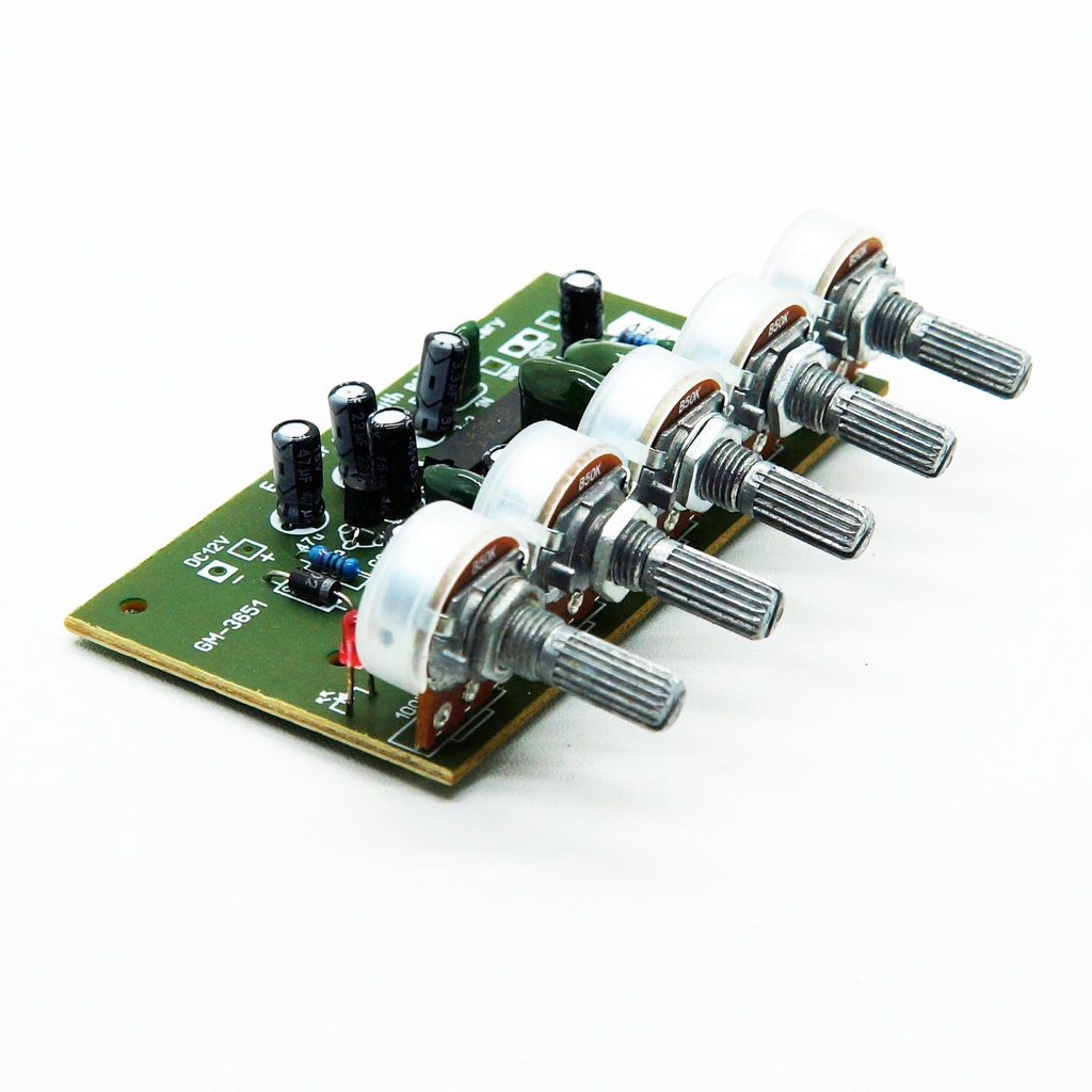 KIT PREAMPLIFIER MIXER EQUALIZER MONO WITH ROTARY POTENSIO GM-3651 GM