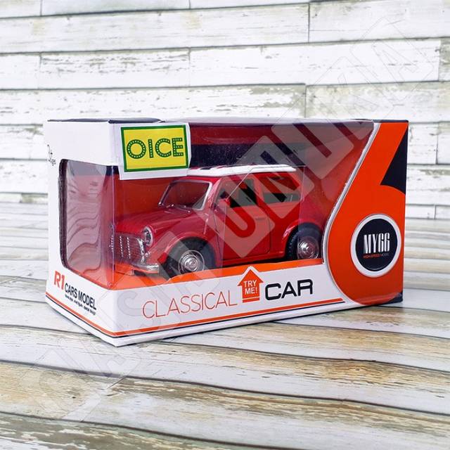 Diecast mobil Mini Cooper Merah - Miniatur - Mainan Anak Edukatif