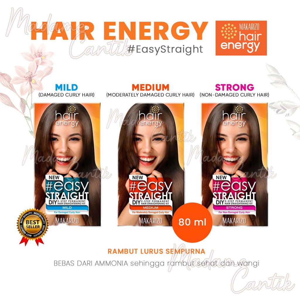 ✿ MADAME ✿ MAKARIZO HAIR ENERGY EASY STARIGHT SET PELURUS RAMBUT PERMANEN BPOM