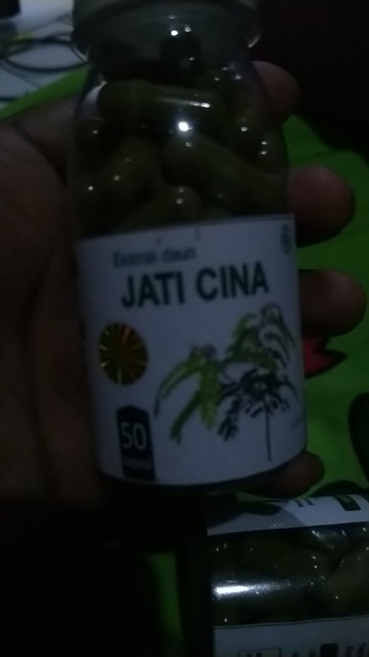 Daun jati cina pelangsing herbal suplemen kesehatan kapsul perut buncit langsing