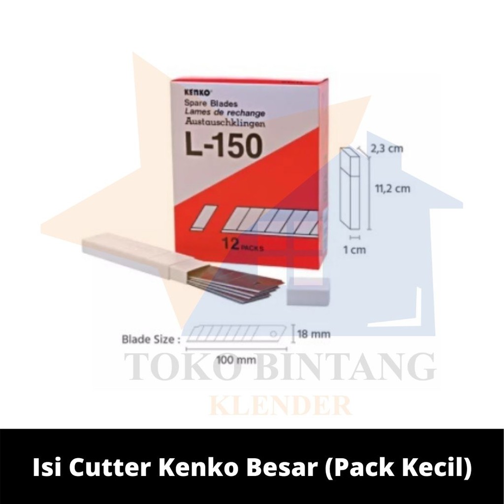 

Isi Cutter Kenko Besar (Pack Kecil)