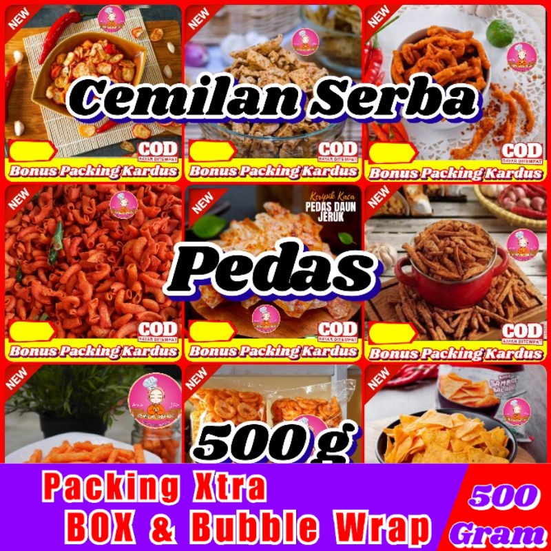 

Serba Pedas 500gr / Aneka Makanan Ringan - Hufaida Snack makanan ringan