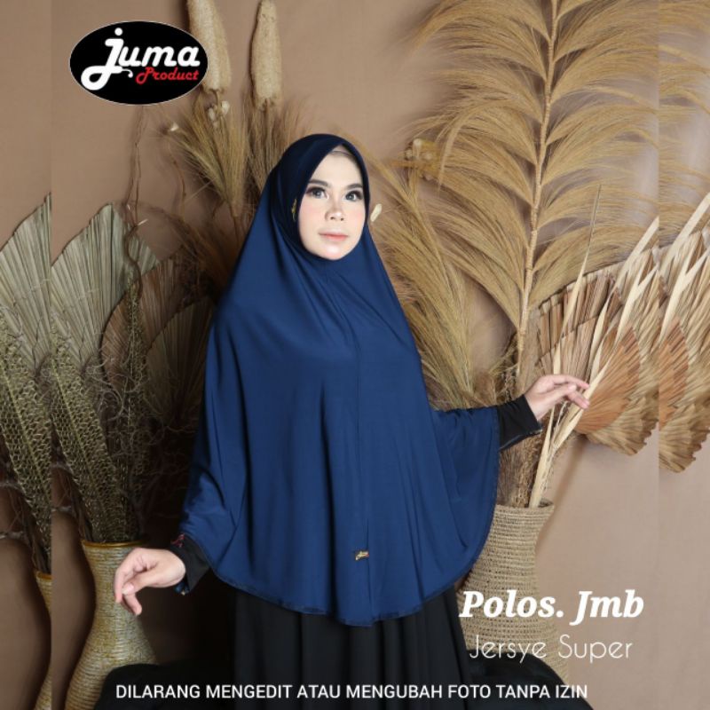 kerudung/jilbab/hijab instan polos jumbo XL syari jersey super ORI JUMA PRODUCT premium ped antem ad