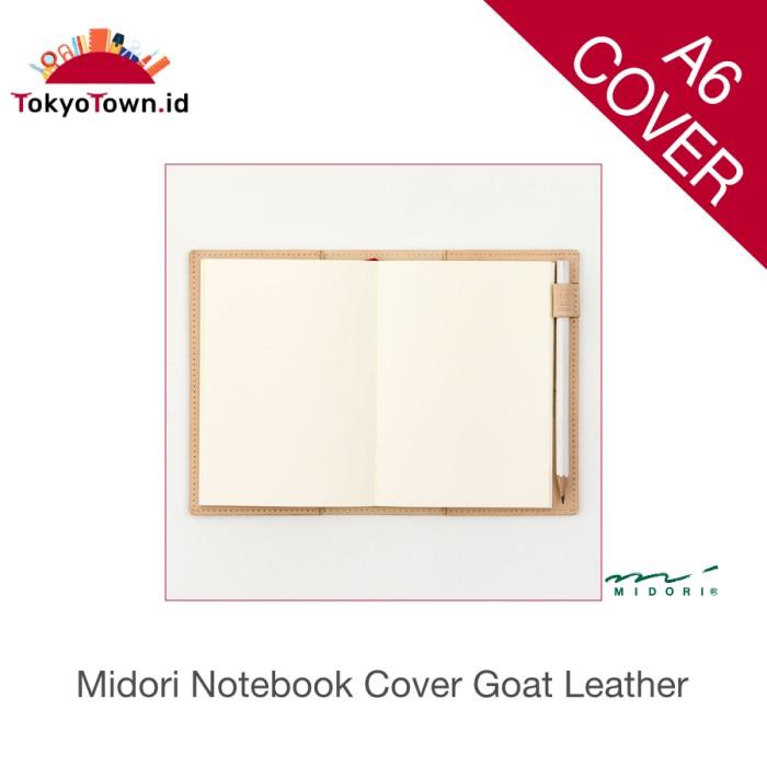 Midori Notebook Goat Leather Cover A6