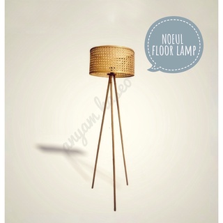 Noeul Floor Lamp | Standing Lamp Bambu | Lampu Tidur | Tripod Lampu Bambu | Lampu Lantai | Lampu Hias Kamar Tidur Ruang Tamu