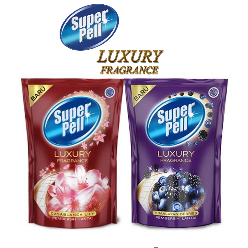 Superpell Luxury Fragrance Casablanca Lily & Himalayan berries 700ml pembersih lantai