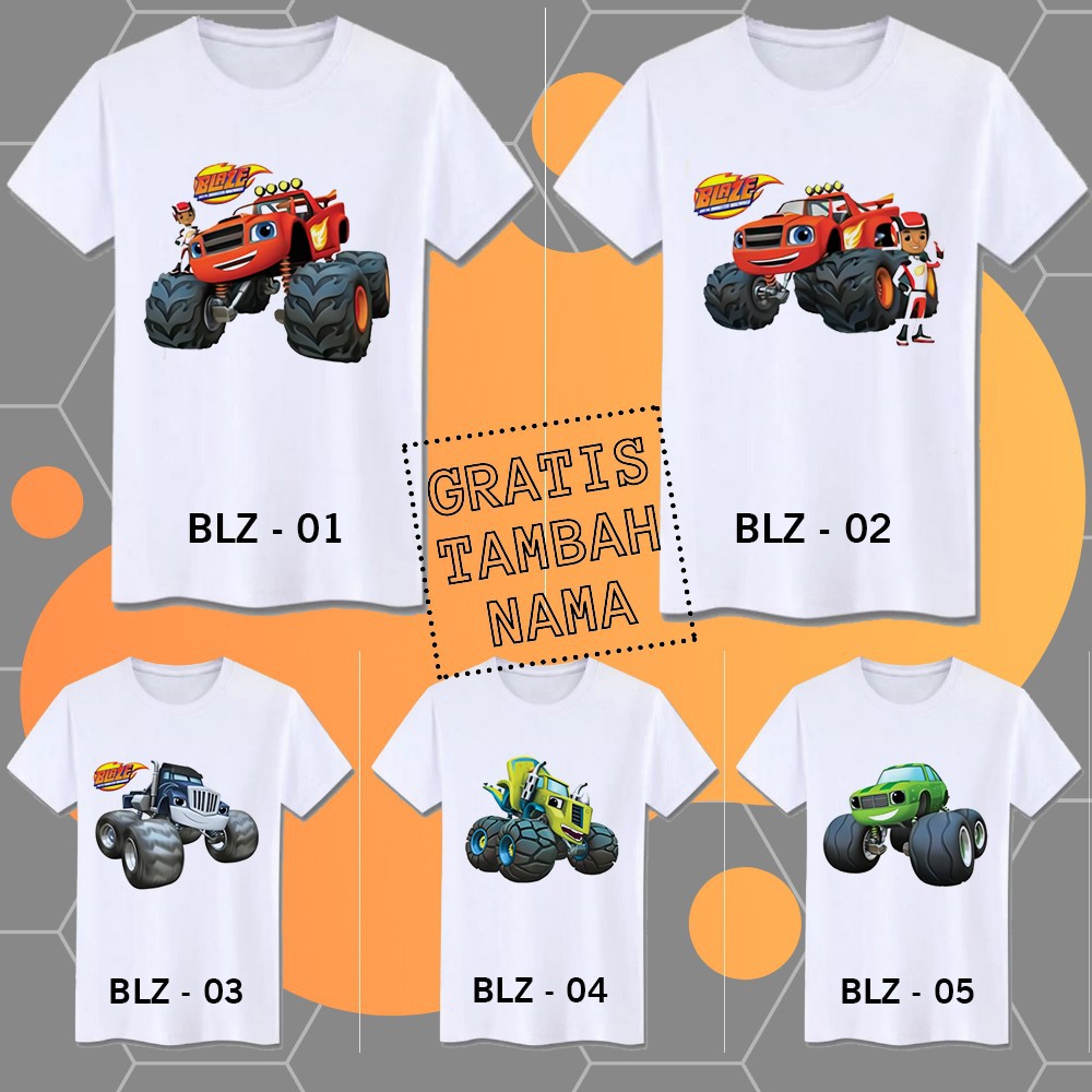 BAJU COUPLE KELUARGA MOTIF BLAZE / KAOS COUPLE KELUARGA MOTIF BLAZE / BAJU COUPLE ANAK MOTIF BLAZE