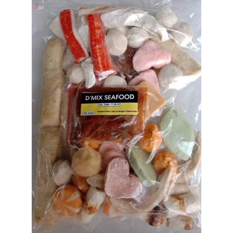 Steamboat 1kg Bakso Mix Seafood Free Bumbu