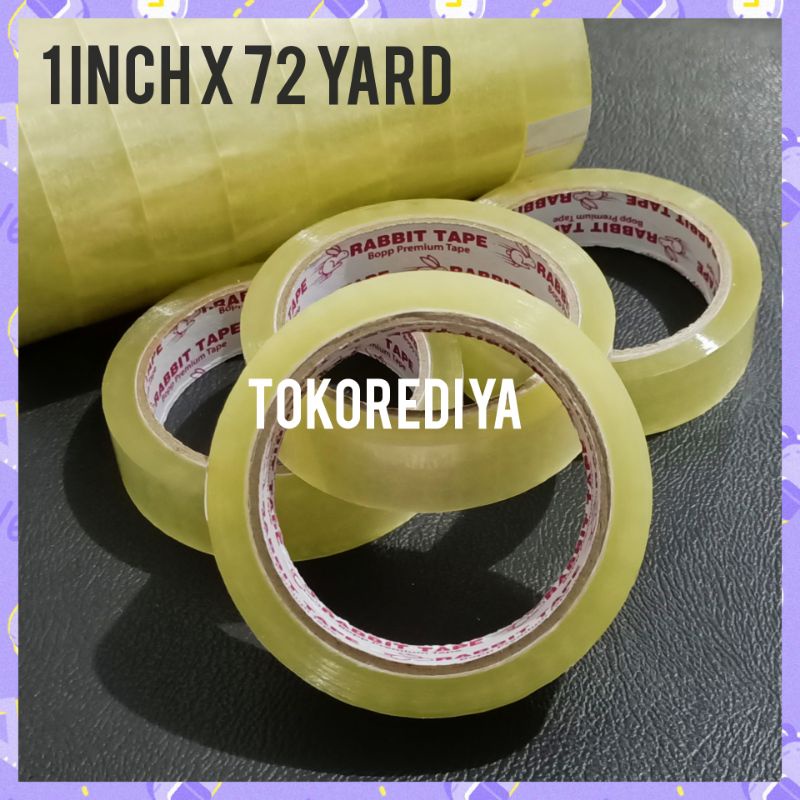 Lakban Bening 1 Inch 24 mm x 72 Y Full 72 Yard Kualitas Daimaru Murah Super Lengket