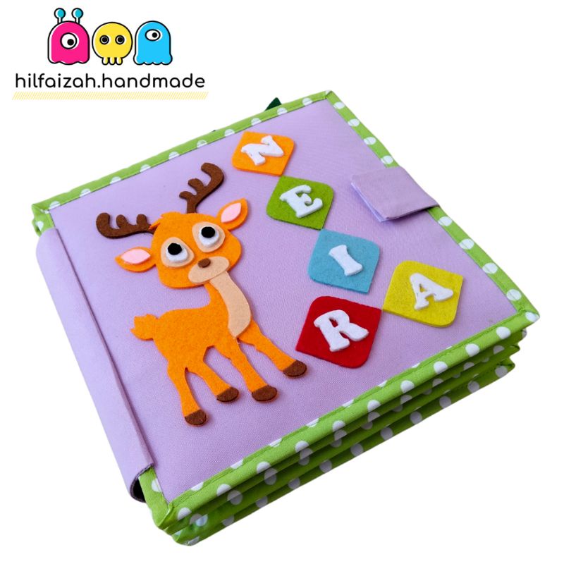 

hilfaizah Busy Book ANIMAL WORLD - Quiet Book - Buku Kain Flanel - Mainan Edukasi Anak