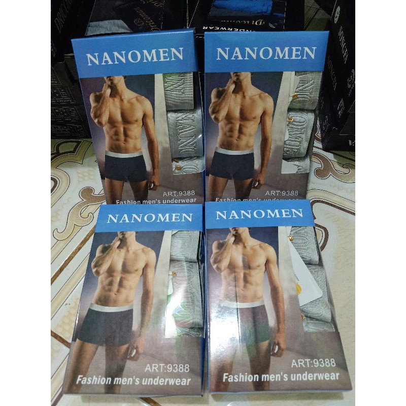 SEMPAK PRIA BOXER NANOMEN CELANA DALAM BOXER PRIA KARET