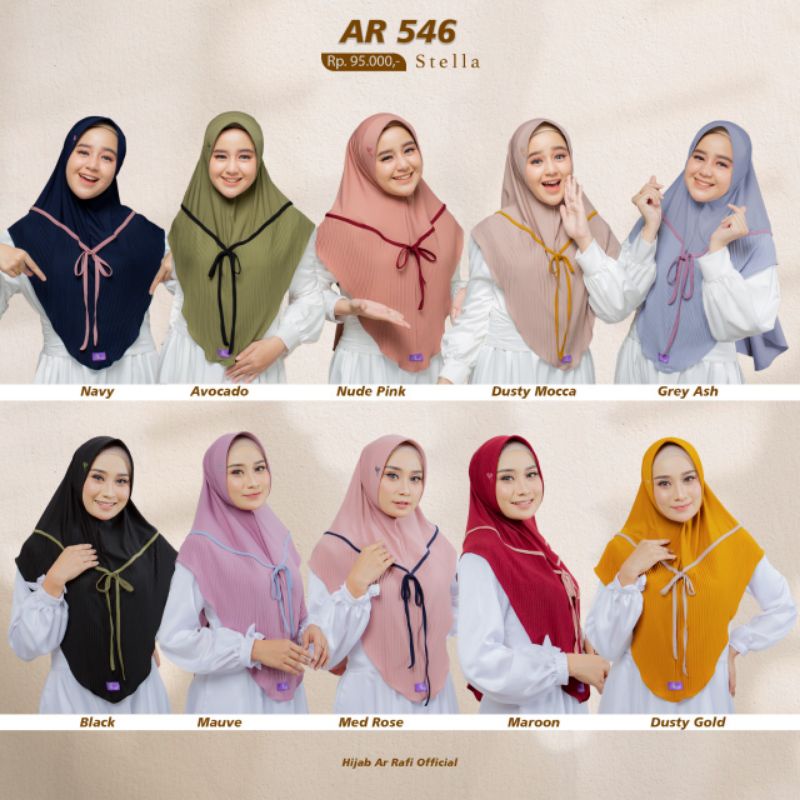 BERGO PLISKET AR 546 ORI BY HIJAB ARRAFI