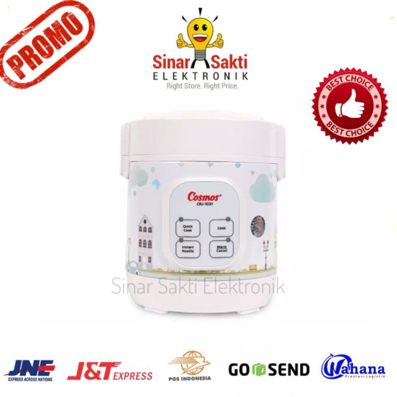 COSMOS Magic Com Digital Mini Travel 4in1 CRJ 1031 0.3 Liter - Penanak Nasi 0.3L