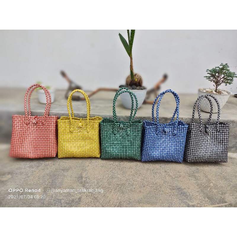 tas jali size XS/tas anyaman jali /tas anyaman plastik/tas jali premium/tas jali anyaman