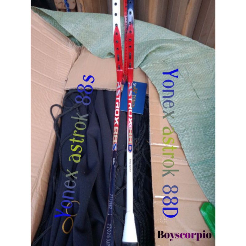 Raket Badminton Yonex Astrox 88 S & 88 D Asean premium sudah terpasang senar Bg 66 ultimax super