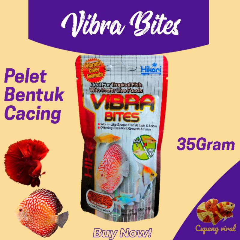 HIKARI - Vira Bites / Pelet Bentuk Cacing 35Gram