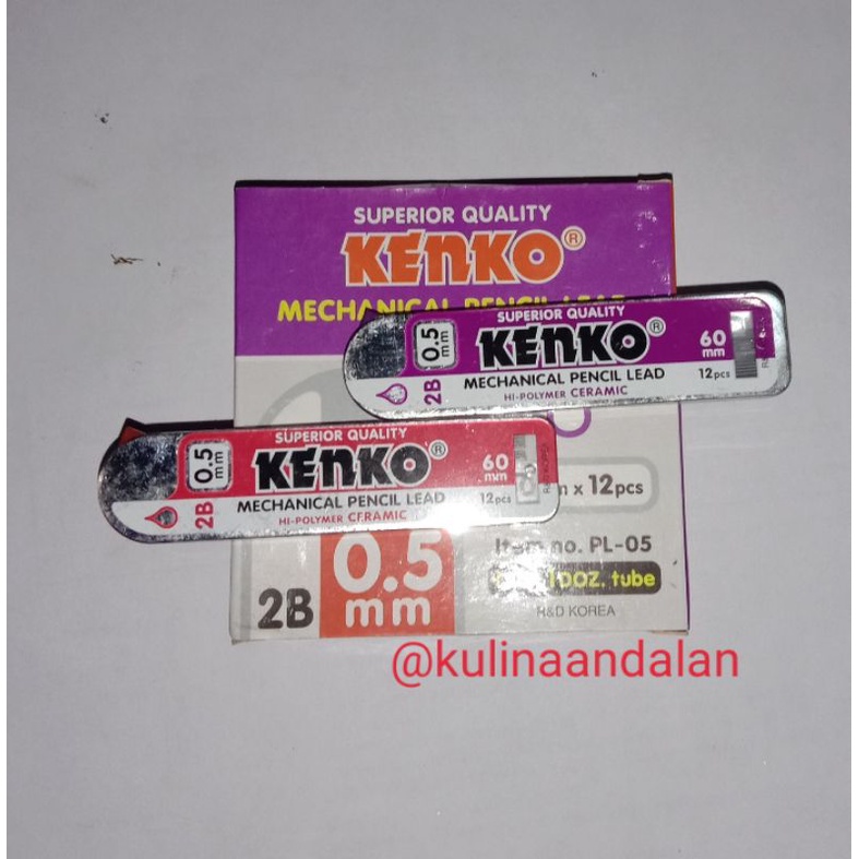 

isi pencil mekanik lead 0.5 mm kenko