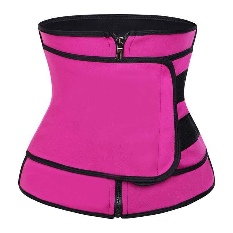 ASK Korset Zipper Waist Training Corset Sabuk Korset Gym Sauna Shaper korset pembakar lemak Melahirkan Resleting Strap Pelangsing Waist Trainer Stagen Strap KS09