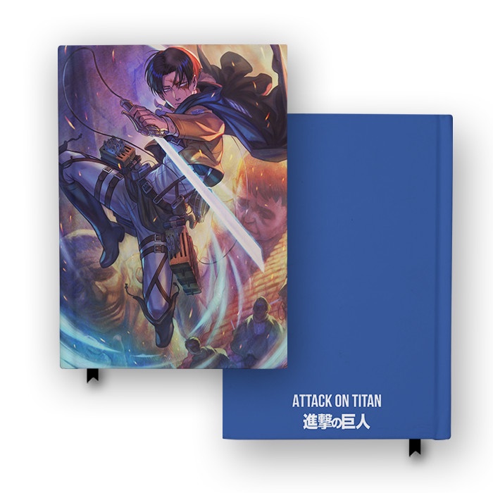 

Buku Catatan Attack On Titan Levi SNK Agenda Jurnal Notebook Custom