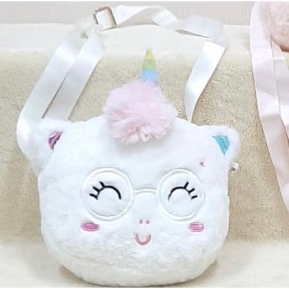 Tas Selempang M Bulu Unicorn Karakter Lucu Kuda Pony Animal