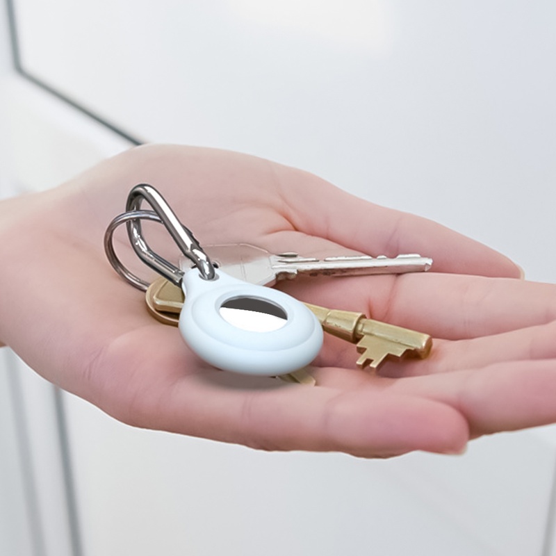 Soft Case Silikon Dengan Ring Metal Anti Hilang Untuk AP Airtags Locator
