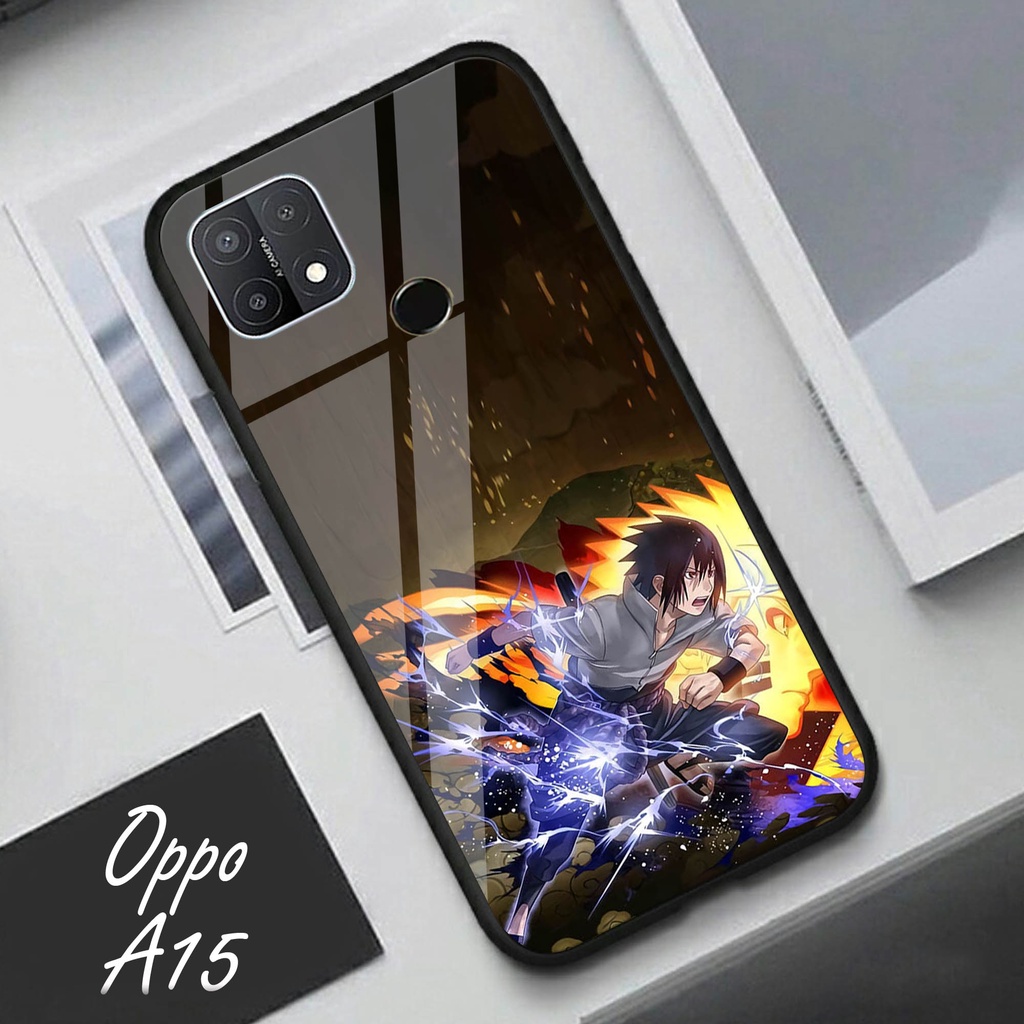 Softcase Glass Kaca OPPO A15 - Case Hp Pelindung Handphone OPPO A15 [A61].