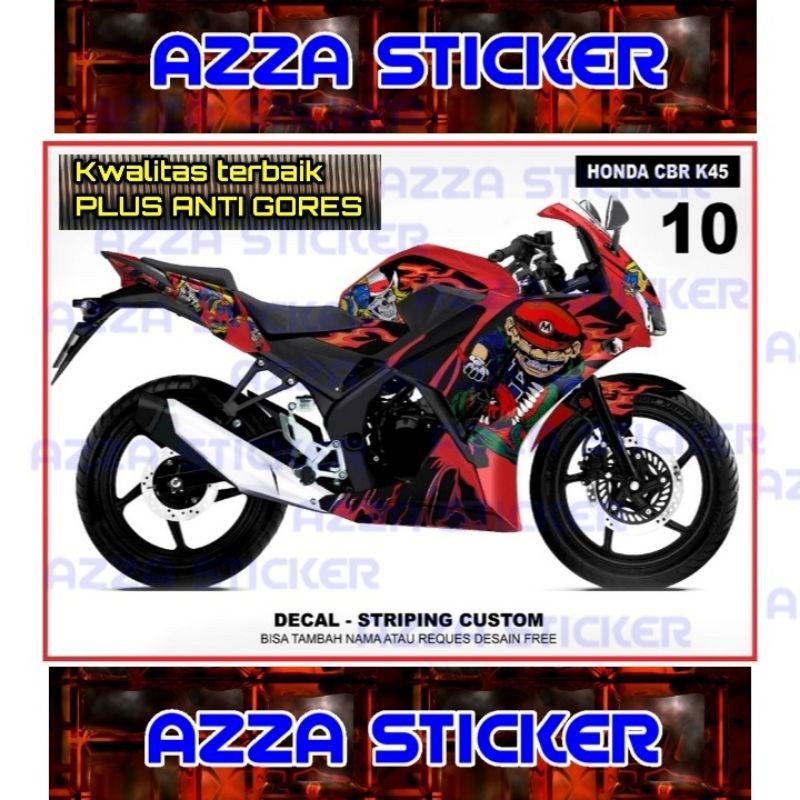 Sticker Striping Decal CBR150 K45 Full Body, Sticker Decal CBR150 K45 Full Body, Decal CBR150 K45 10