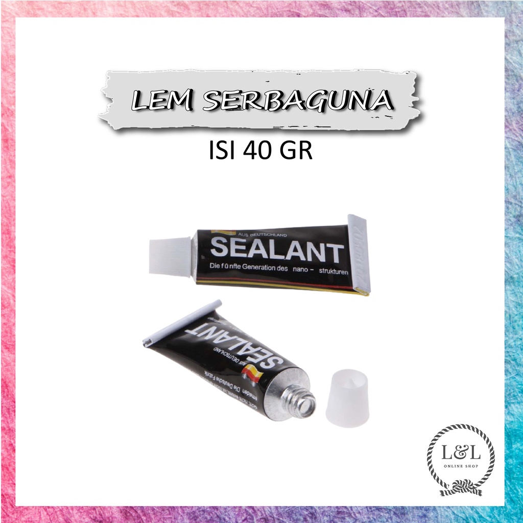 Lem Serbaguna Super Kuat Lem Dinding Kuat Anti-bor Cepat Kering SEALANTFIX 40g Untuk Dinding Kaca Kayu Ubin Keramik Besi Serbaguna