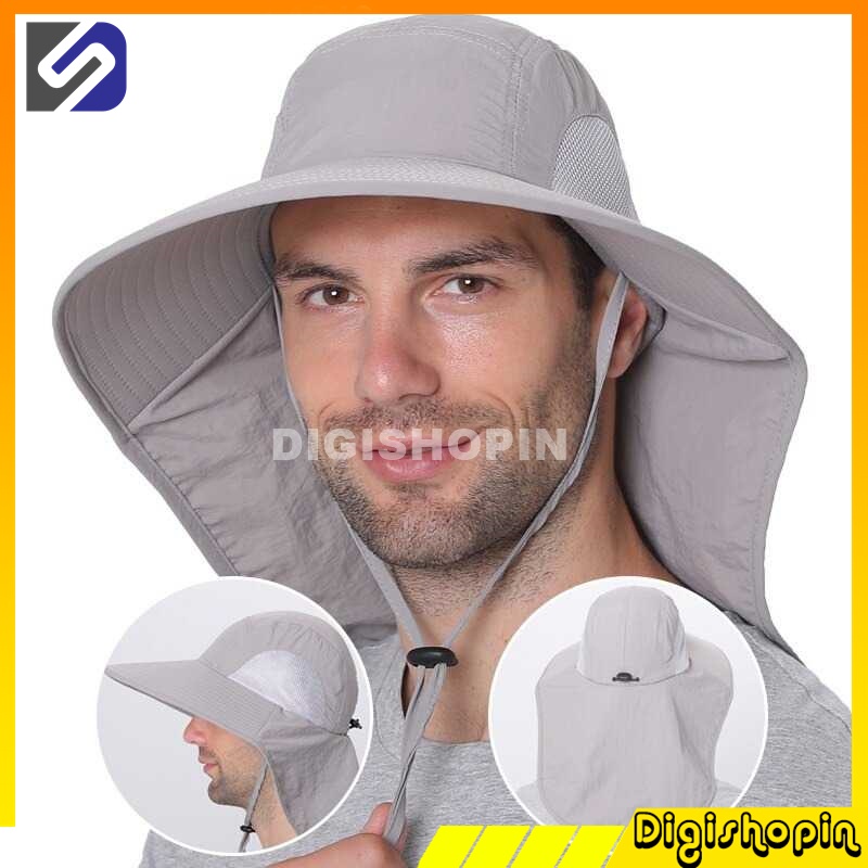 Topi Mancing Anti Panas Waterproof Topi Gunung Mendaki Mancing Topi Berkebun Anti Air