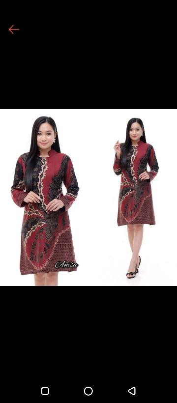 Terlaris Serut Genes Jelita Tunic Navbor Yelbor Whitbor Creambor Tunik Batik Modern Hrb030 Dolbi Dob