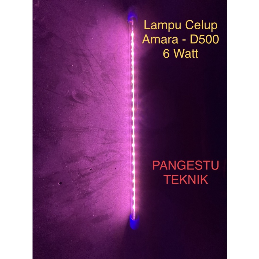 Lampu LED Amara 40 cm / T4 LED D400 6 Watt Celup Aquarium - Pink