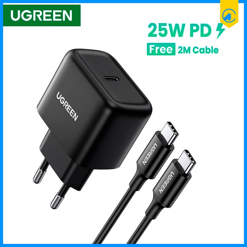 Ugreen 50581 PD Fast charging 25watt with 2m Cable C to C Black