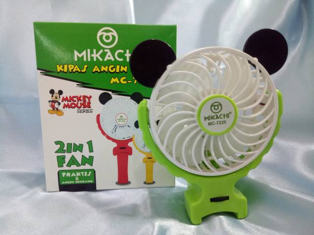 Kipas angin 2 in1 mikachi mickey mouse