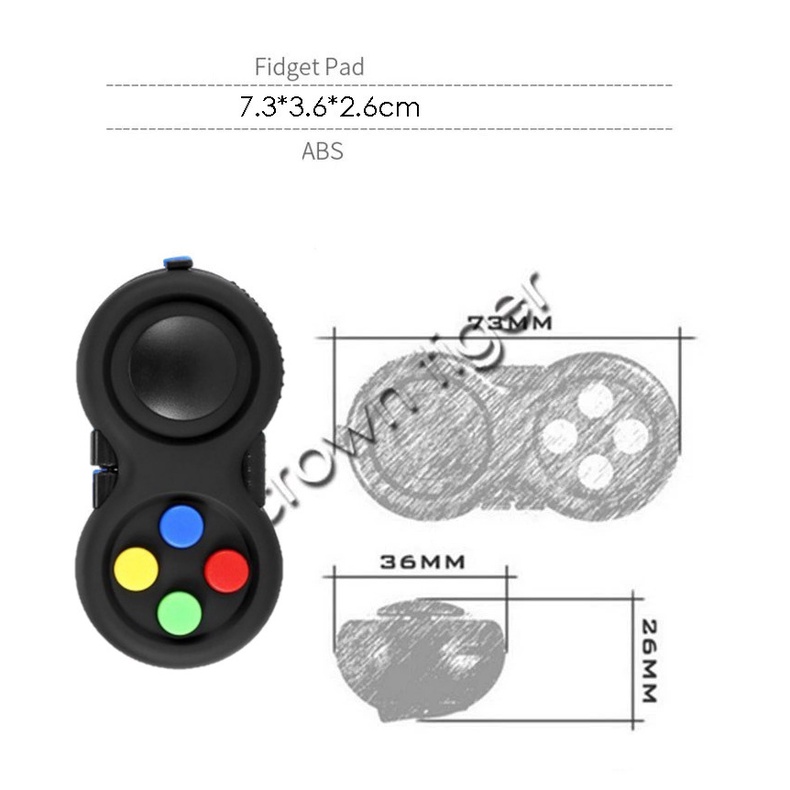 Mainan Anak EDC Fidget Pad Stress Relief Children Toy - 77880 - Black